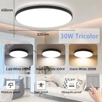ราคา ไฟเพดาน Led เปลี่ยนสีได้3สี30W 40W โคมไฟแผงติดตั้งบนพื้นผิวในร่มโคมไฟเพดานทันสมัยสำหรับห้องนั่งเล่นห้องนอนแบบติดที่ตกแต่งบ้านห้องน้ำ (21198795336)