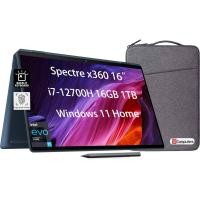 ราคา HP Spectre x360 16 2 in 1 3K QHD Touchscreen Intel 12th Gen i7 12700H 16GB RAM 1TB SSD Stylus Business Laptop Long Battery Life Fingerprint Backlit Thunderbolt 4 IST Bag Win 11 Home (21079385045)