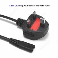 ราคา UK Plug C5 C7 Power Supply Cable 1 5m 1 8m Power Cord For HP Dell Sony Samsung Toshiba ASUS Notebook Laptop LG TV (20756233243)