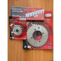 ราคา ชุดโซ่สเตอร์ 14 36 112 Osaki 420 สำหรับรถ spark x1 (752312493)