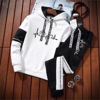 ราคา Tracksuit Women Hoodies Sweatshirt and Pants Sets Pullover Hooded Sweatshirts White Black Autumn Spring Outfits Suit Female New (11315189776)