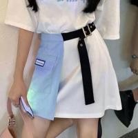 ราคา LON 2023 ชุดสูทกระโปรงฤดูร้อนแขนสั้นผู้หญิงออกแบบรู้สึกเสื้อยืดกระโปรงครึ่งตัว HM 32 (20018666363)