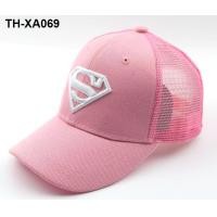 ราคา F112 new summer bask childrens baseball cap fashion embroidery superman sun shade net cap (19706779058)