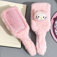 ราคา Sanhez หวีการ์ตูนตุ๊กตาผ้ากำมะหยี่สุนัขน่ารักลายการ์ตูน Sanrio หัวใจน่ารักหวีรองรับการกระแทกหวีนวดขน (20911087878)
