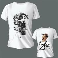ราคา Tupac 2Pac Tee T shirt 2023 Summer Boys Fashion Casual Streetwear Rapper T Shirt Unique Men Clothes (20650777093)