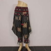 ราคา กางเกงม้งผ้าฝ้ายพิมพ์ลาย กางเกงผ้าไทย กางเกงผ้าฝ้าย กางเกงผู้หญิงเอวแต่งด้วยผ้าทอมือ ลายผ้าอาจแตกต่างกันนะ แต่สืเดียวกันค่ะ (17456662631)