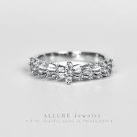 ราคา แหวนเงินแท้925 ชุบเคลือบทองคำขาว ประดับเพชร CZ Swiss Diamond RAYA Allure jewelry (17063379212)