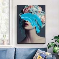 ราคา ภาพวาดตกแต่งผู้หญงแฟชั่น ขนาด 50x70cm 50x80cm 60x80cm พร้อมกรอบPVC ภาพวาดผ้าใบ ภาพวาดตแต่งผนัง ภาพติผนัง แต่งห้อง (17459365999)