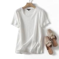 ราคา MASSIMO DUTTI ชุดเดรสใส่ในบ้านสำหรับฤดูร้อนใหม่คอกลมลมเบาบางโจ๊กเกอร์เสื้อยืดผ้าฝ้ายหลวมสำหรับเล่นกีฬาพื้นฐานและกลับคืนสู่วิธีโบราณด้วยแขนสั้น (20258978486)