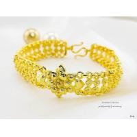 ราคา สร้อยข้อมือนน1บาทงานหุ้มทองคำแท้ 24 k เหมือนร้านทองเป๊ะ (19741891293)