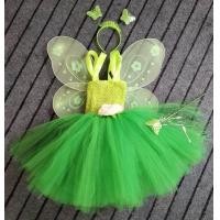 ราคา ชุดเดรสชุดบัลเล่ต์นางฟ้าสีเขียวสำหรับเด็กผู้หญิงชุดเดรสชุดงานปาร์ตี้คอสเพลย์ผ้าทูลฟูฟ่องลายดอกไม้มีปีกผีเสื้อ (19728688262)