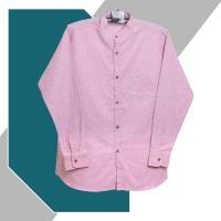 ราคา พร้อมส่ง เสื้อเชิ้ตคอจีนแขนยาว สีชมพูเข้ม ทรงตรง อก 38 52 นิ้ว (20460341269)