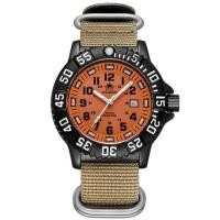 ราคา Addies Dive Men Fashion Casual Watch Calendar Display 50m Waterproof Tube Luminous Watch Orange Dial Rotating Bezel Quartz Watch (17610772837)