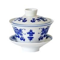 ราคา Seasunfengshui ถ้วยชา แก้วชาเซรามิค ลายภาพวาดมังกร ชุด 3 ชิ้น (16237736658)