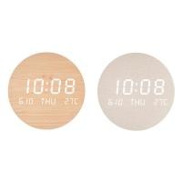 ราคา LED Wall Clock Portable Clock Living Room Home Bedroom Mute Clock Scandinavian Style Fashion Wall Clock (20676016465)