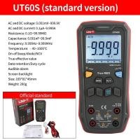 ราคา UNI T ดิจิตอลมัลติมิเตอร์UT60BT UT60S 1000โวลต์ AC DC โวลต์มิเตอร์แอมมิเตอร์ตัวเก็บประจุแบบ RMS เครื่องวัดอุณหภูมิมัลติมิเตอร์ (20524160108)