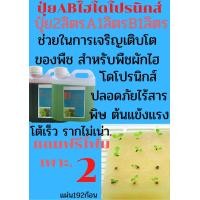 ราคา โปรโมชั่น ปุ๋ย AB แบบน้ำ ชุด A1 ลิตร และB1 ลิตร สารละลาย AB สำเร็จรูป สำหรับปลูกผักไฮโดรโปนิกส์ ปุ๋ยใส่ต้นไม้ ปุ๋ยเร่งดอกผล (7969123350)