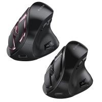 ราคา Bluetooth Vertical Wireless Mouse Rechargeable USB Wireless Mouse Ergonomics Mouse for PC Tablet Laptop Notebok (21133376659)
