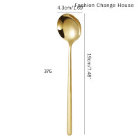 ราคา Hot Sale FCH ช้อนพระบรมมหาราชวังก้นแบนทำจากสเตนเลสสตีล304ช้อนตักซุปแบบตะวันตกช้อนสำหรับผู้ใหญ่ (20690884112)