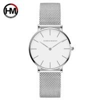 ราคา Japan Quartz Movement High Quality 36mm Hannah Martin Women Stainless Steel Mesh Rose Gold Waterproof Ladies Watch Dropshipping (17629583176)