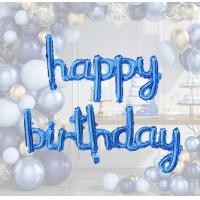 ราคา ลูกโป่งฟอยล์อักษร Happy Birthday ขนาด 16 นิ้ว ฟร้อนตัวเขียนตัวติด พร้อมจัดส่ง (17306818430)