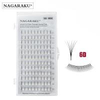 ราคา NAGARAKU 12เส้น3D 6D ขนตารัสเซียปริมาณขนตา Premade แฟนนุ่มและธรรมชาติขนตอม่อที่มีคุณภาพสูง (16236851442)