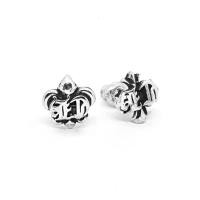 ราคา Chrome Hearts Sterling Silver 925 เครื่องประดับเงินแท้ ต่างหู Fluer CH Stud Earring Code CED017 (13638846270)