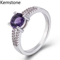 ราคา Kemstone แฟชั่นแพลทินัมชุบทองแดงหลายสี Cubic แหวน Zirconia สำหรับผู้หญิง (538576025)