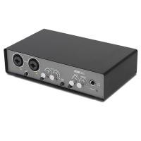 ราคา Audio Interface Sound Card 24 Bit 192KHz AD Converter for Electric Guitar Live Recording Professional Studio Singing (21158900368)