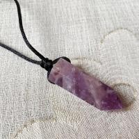 ราคา สร้อยคอ Big Bullet ลูกตุ้มหินธรรมชาติ Amulet อเมทิสต์ Lapis Obsidian สีชมพูคริสตัลควอตซ์ Healing จี้สร้อยคอ (19482877262)