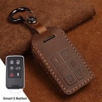 ราคา Car Key Case Cover Keyring for Volvo S60 S80 V60 XC60 XC70 S60L S80L V40 XC90 5 6 Buttons Genuine Leather Shell (20387672168)