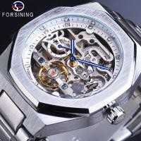 ราคา HotForsining Casual นาฬิกาอัตโนมัติ3D Diamond Skeleton Hollow นาฬิกาข้อมือบุรุษ Luminous นาฬิกาทหาร Tourbillon Montre Homme (20291910078)