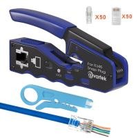 ราคา คีมย้ำสายผ่าน RJ45เครื่องมือย้ำสายเครือข่ายอิเล็กทรอนิกส์แบบมืออาชีพสำหรับ CAT6a CAT6 CAT5e CAT5 (14714417888)