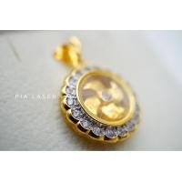 ราคา จี้ทองกังหันแชกงหมิวฝังเพชรรอบน้ำ D 100 ขาวสวยไฟดี ใบพัดหมุนได้ พร้อมปลุกเสก (10585137049)