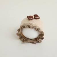 ราคา หมวกเจ้าหญิงลูกไม้สำหรับเด็กผู้หญิงผ้าฝ้ายบริสุทธิ์ฤดูใบไม้ร่วงฤดูหนาวหมวกคลาสสิกหมวกแก๊ปไหมพรมเด็กเล็กอบอุ่นสำหรับเด็กอายุ3 24เดือน (20426743300)