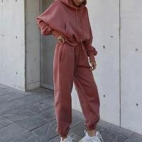 ราคา ชุดกีฬาแฟชั่น2ชิ้นผู้หญิงชุดลำลองขนาดใหญ่ Hoodies Sweatshirt หลวม Sweatpants ฤดูใบไม้ร่วงเสื้อผ้าผู้หญิง Joggers ชุดกีฬา (9174072731)