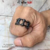 ราคา แหวนโซ่ดำ เนื้องานแท้ งานสแตนเลสแท้316L 100 ใส่ได้ทั้งชายและผู้หญิง มีไซส์ พร้อมส่ง ร้านallacc (1388500996)