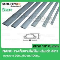 ราคา NANO FT75 รางสายไฟโค้ง รางโค้ง รางครอบสายไฟหลังเต่า เทปกาว ขนาด 16 x 75 มม สีเทา รางสายไฟโค้งสีเทา รางครอบสายไฟ (20604990406)