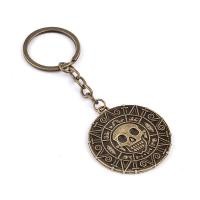 ราคา Pirates Of The Caribbeanพวงกุญแจหัวกระโหลกวินเทจจี้เหรียญพวงกุญแจกุญแจแหวนผู้หญิงผู้ชายเครื่องประดับของขวัญ (5031548010)