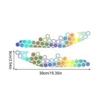 ราคา อุปกรณ์แต่งลายสุดเท่2ชิ้นสติกเกอร์รถรังผึ้งสติ๊กเกอร์ติดแน่นด้วยตนเองรถจักรยานยนต์แบบไม่ถอดออกได้ (21029888722)