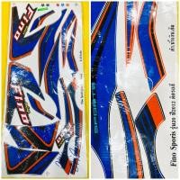 ราคา สติกเกอร์ fino sporis รุ่น20 ปี2012 ติดรถสี ดำน้ำเงินส้ม (17994797401)