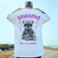 ราคา S 7XL Oversized Men T Shirt Cotton Casual Original Short Sleeve High Street American Oversize Tshirt Plus Size Hip Hop Sports T shirts Graphic Tees Mens Clothing (17598216740)