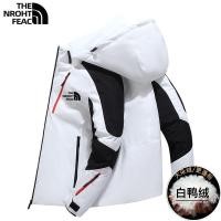 ราคา ทก North Face แบบไดนามิกเสื้อขนเป็ดผู้ชาย2022ฤดูใบไม้ร่วงและฤดูหนาวอินเทรนด์หลวมหนาอบอุ่นและ Cold Proof Hooded เป็ดสีขาวเสื้อขนเป็ด (17125663777)