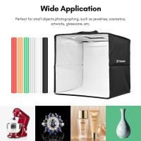 ราคา Vieline 30เซนติเมตร 11 8นิ้วพับไฟ LED เต็นท์แบบพกพาโต๊ะสตูดิโอถ่ายกล่องไฟ128ชิ้น LED ลูกปัดสองสีอุณหภูมิปรับความสว่างที่มี6ชิ้นสีฉากหลัง สีขาว สีดำ สีเทา สีแดง เขียว ส้ม สำหรับการถ่ายภาพผลิตภัณฑ์ขนาดเ