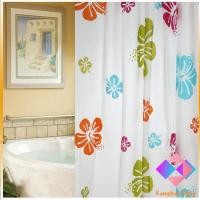 ราคา KANGBAN ม่านกั้นห้องน้ำ ม่านกันน้ำ ม่านพลาสติก shower curtain (14462515175)