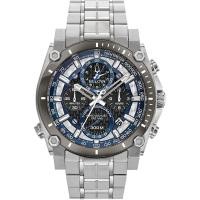 ราคา Bulova Precisionist Chronograph Mens Watch Silver Tone Blue (14457144036)