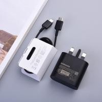 ราคา Stock Original Samsung 25W Super Fast Charger UK อะแดปเตอร์ชาร์จ PD Type C To Type C สำหรับ Samsung Note 10 20 S20 S10 A50 A90 5G (12796877090)