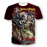 ราคา Phechion ใหม่แฟชั่นผู้ชาย ผู้หญิง RATOS DE PORAO Rock 3D พิมพ์เสื้อยืดแขนสั้นลำลอง Hip Hop ฤดูร้อน T เสื้อ Tops S151 (19880839189)