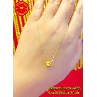 ราคา จี้ทองแท้ 99 99 หนัก 0 1 กรัม พร้อมสร้อยคอเงินจันทร์กระพริบทองแท้ 75 หนักรวม 0 4 กรัม สร้อยยาว 22 cm (18751767678)