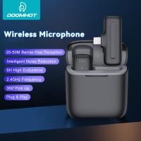 ราคา DoomHot Wireless Microphone รุ่นใหม่ ไมโครโฟนไร้สาย พร้อมกล่องชาร์จ ไมโครโฟนหนีบปกเสื้อไร้สาย ไมค์ไลฟ์สด ไมค์ไร้สายหนีบเสื้อ ไมค์หนีบปกเสื้อ ไมค์สำหรับไลฟ์สด บันทึกวีดีโอ รองรับต่อโทรศัพท์ (1474695620